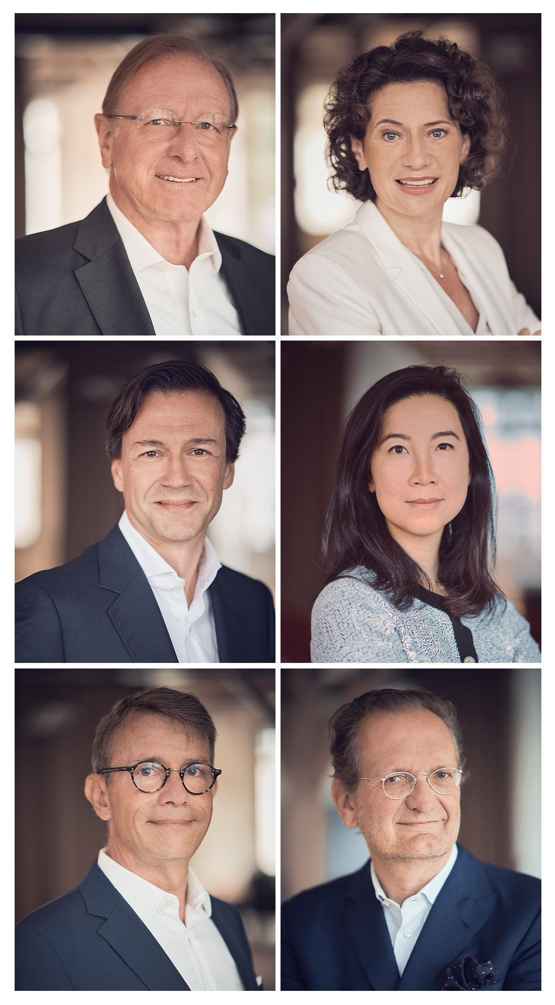 Meet the Board of Directors: Prof. Stefan Feuerstein, Prof. Dr. Andréa Belliger, Florian Seubert, Rongrong Hu, Dr. Christian Mielsch, Walter Oberhänsli (from left to right)